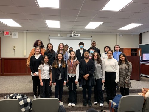 Gardiner Manor students participated in a Model UN project.